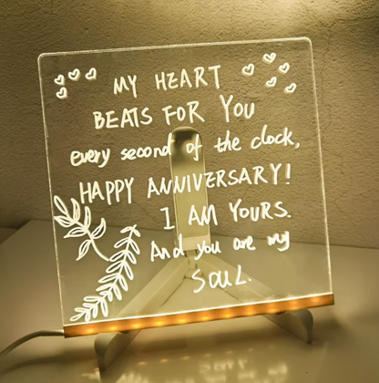 Glow Message Board Lamp