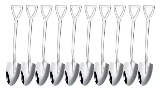 GlamSteel Shovel Spoon Set