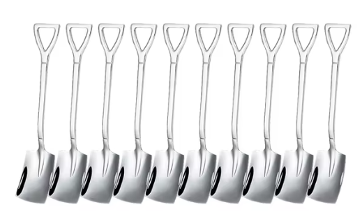 GlamSteel Shovel Spoon Set