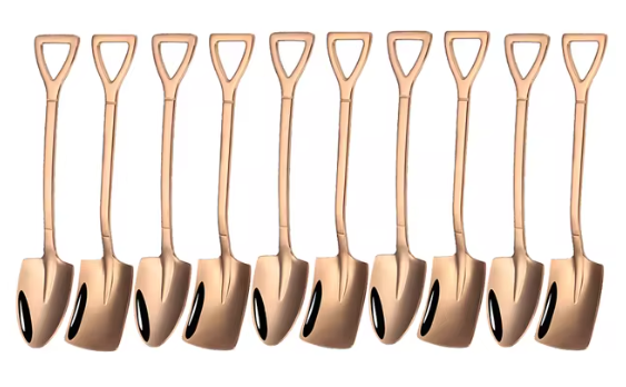 GlamSteel Shovel Spoon Set