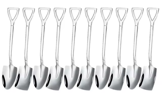 GlamSteel Shovel Spoon Set