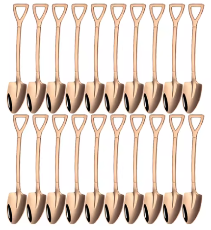 GlamSteel Shovel Spoon Set