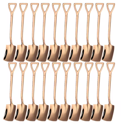 GlamSteel Shovel Spoon Set