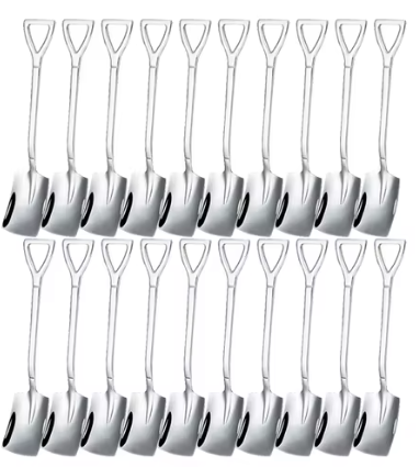 GlamSteel Shovel Spoon Set