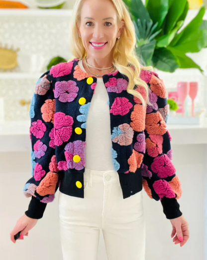 Floral Bomber Jacket