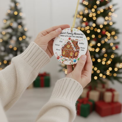 Sweet Family Memories Acrylic Christmas Ornament – Personalized Holiday Keepsake