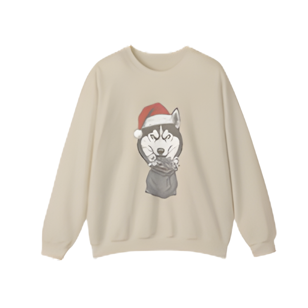 Siberian Husky Unisex Crewneck Sweatshirt | Gildan 18000 Heavy Blend | Cozy, Durable & Print-Friendly (Black, White, Sport Gray, Sand)