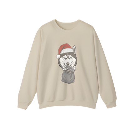 Siberian Husky Unisex Crewneck Sweatshirt | Gildan 18000 Heavy Blend | Cozy, Durable & Print-Friendly (Black, White, Sport Gray, Sand)
