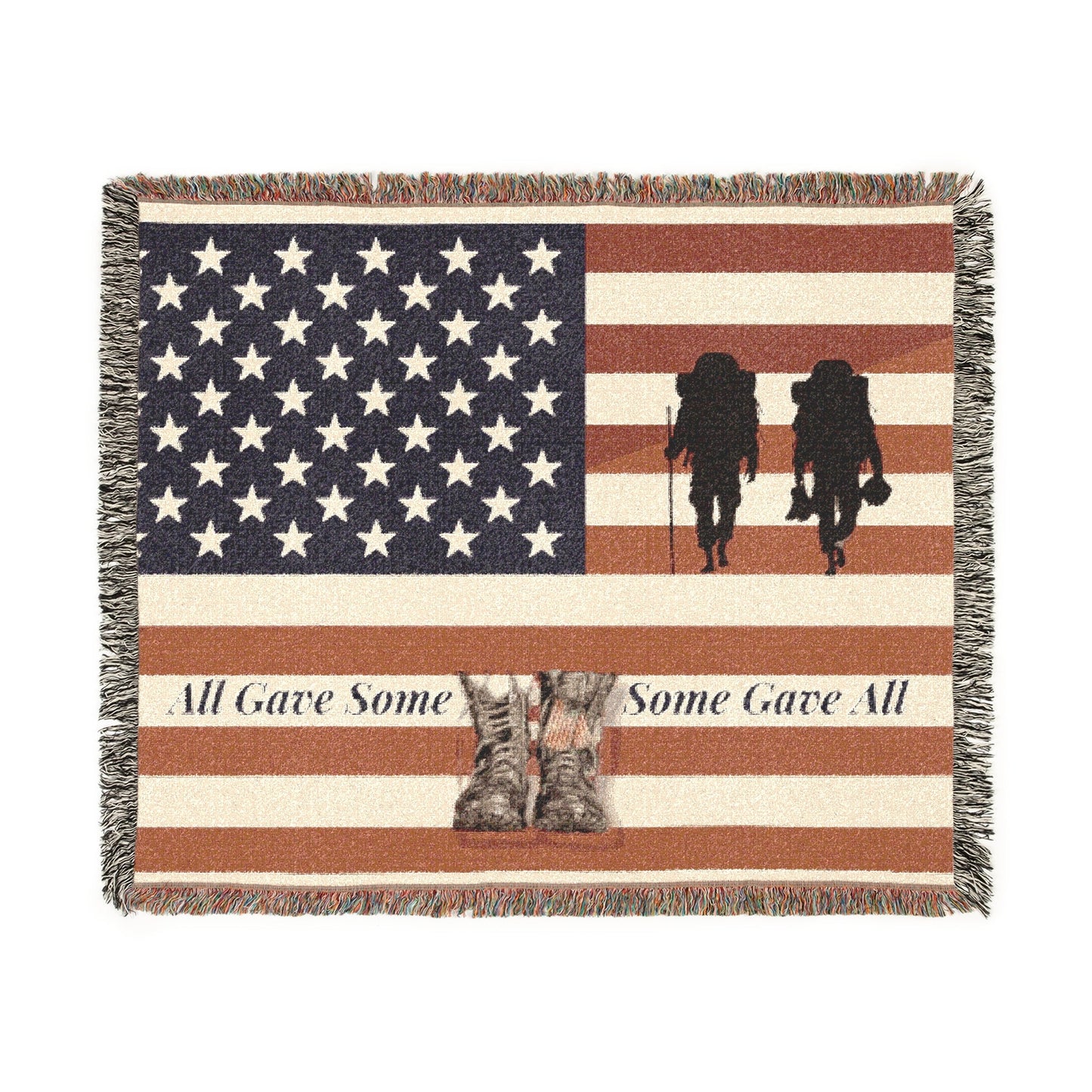 Patriotic Heroes Woven Blanket