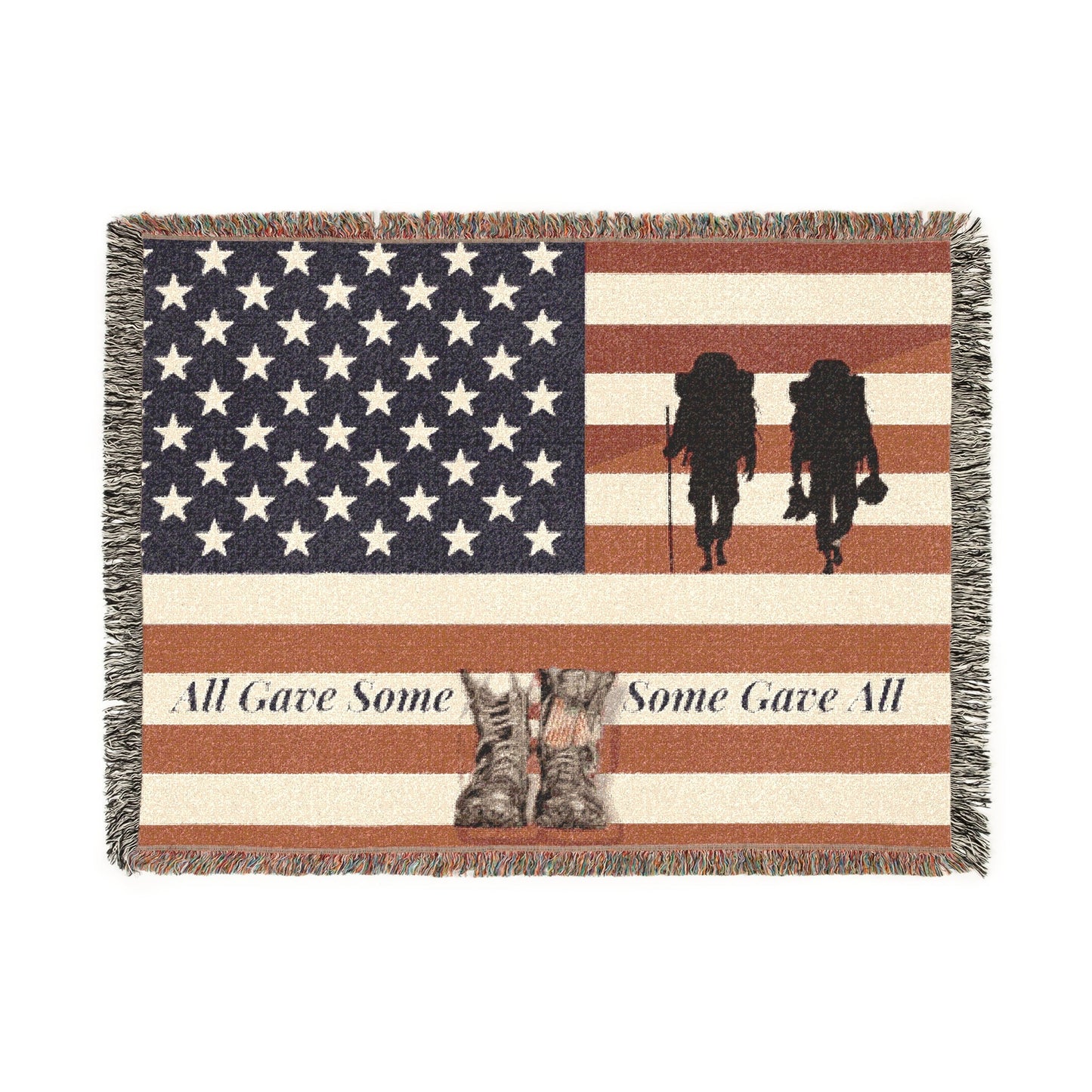 Patriotic Heroes Woven Blanket