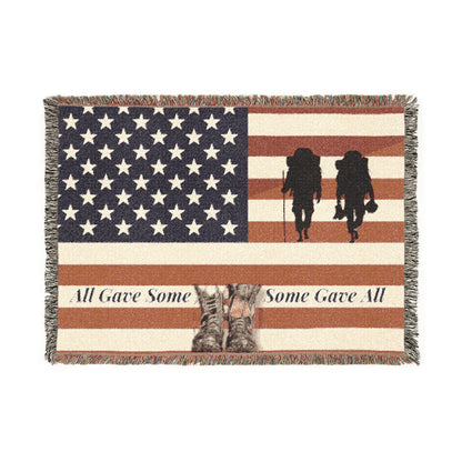 Patriotic Heroes Woven Blanket