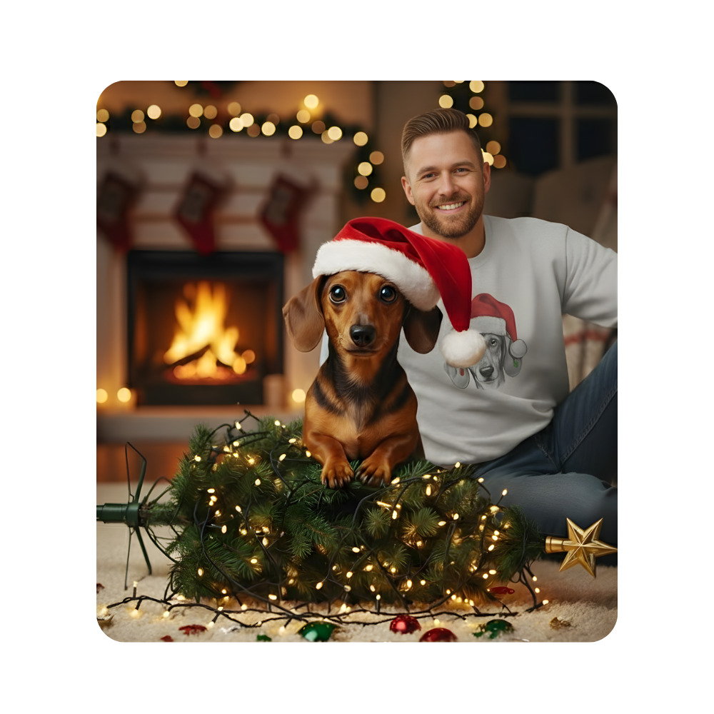 Dachshund Holiday Lights Sweatshirt – Cozy Christmas Dog Lover Gift