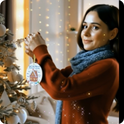 Sweet Family Memories Acrylic Christmas Ornament – Personalized Holiday Keepsake