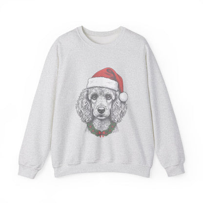 “Naughty Dog?” Holiday Sweatshirt For Adults – Innocent Poodle Edition 🎄