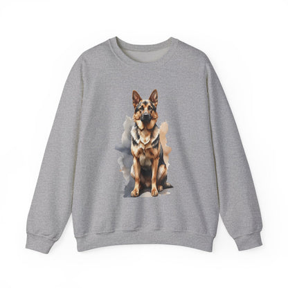 German Shepherd Watercolor Unisex Sweatshirt – Cozy Gift for Dog Lovers