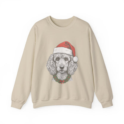 “Naughty Dog?” Holiday Sweatshirt For Adults – Innocent Poodle Edition 🎄