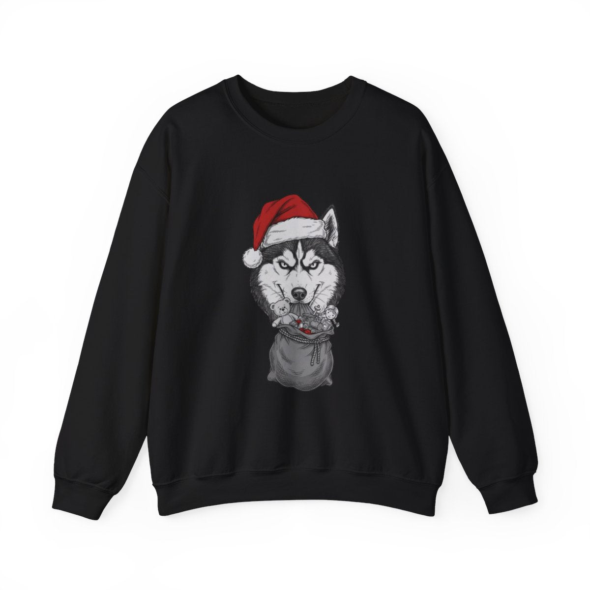 Siberian Husky Unisex Crewneck Sweatshirt | Gildan 18000 Heavy Blend | Cozy, Durable & Print-Friendly (Black, White, Sport Gray, Sand)
