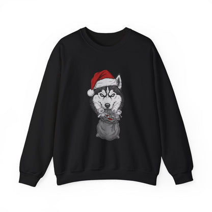 Siberian Husky Unisex Crewneck Sweatshirt | Gildan 18000 Heavy Blend | Cozy, Durable & Print-Friendly (Black, White, Sport Gray, Sand)
