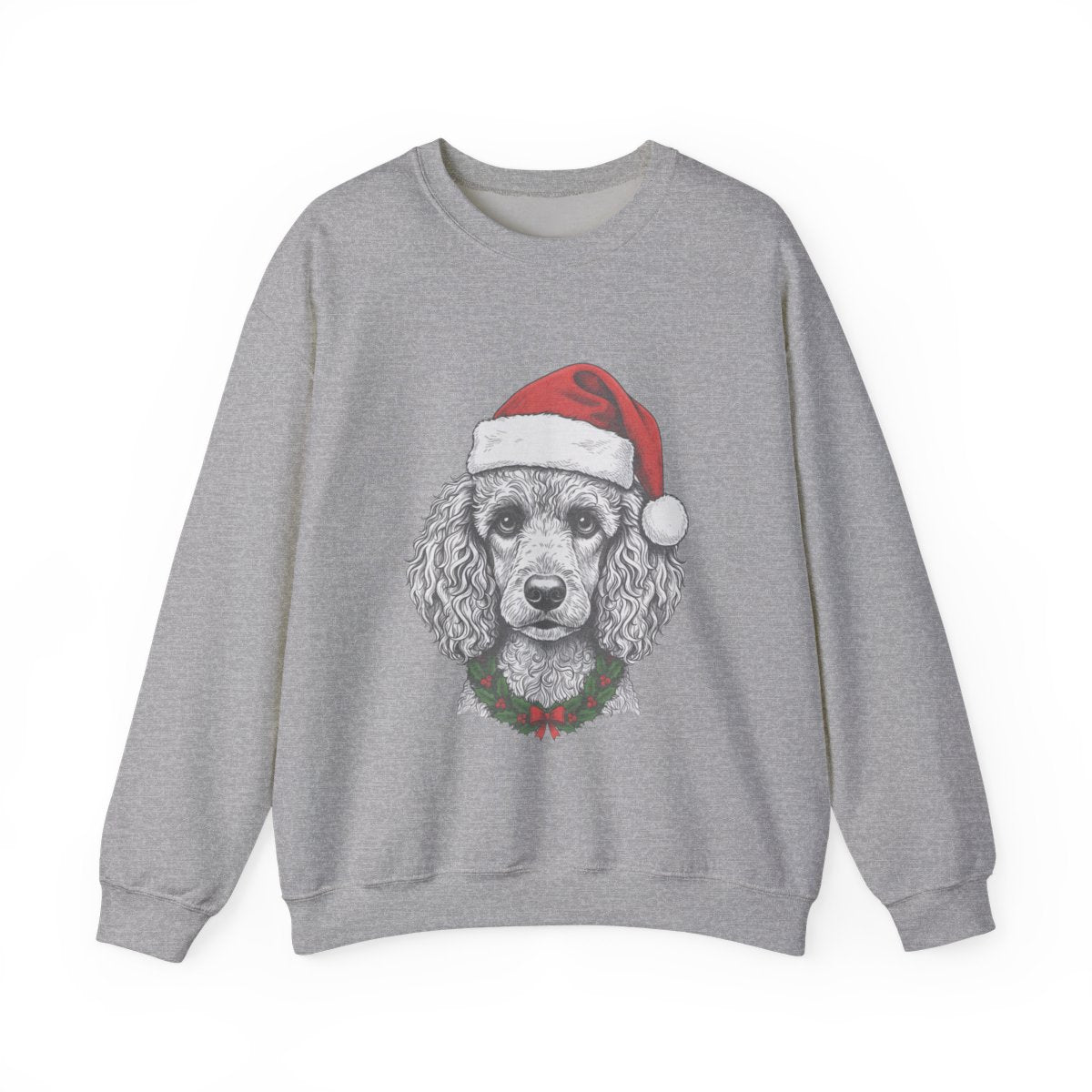 “Naughty Dog?” Holiday Sweatshirt For Adults – Innocent Poodle Edition 🎄