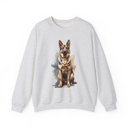 German Shepherd Watercolor Unisex Sweatshirt – Cozy Gift for Dog Lovers