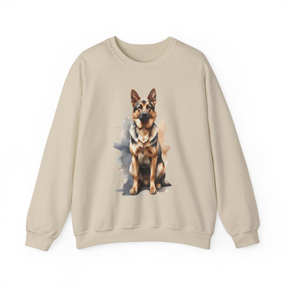 German Shepherd Watercolor Unisex Sweatshirt – Cozy Gift for Dog Lovers