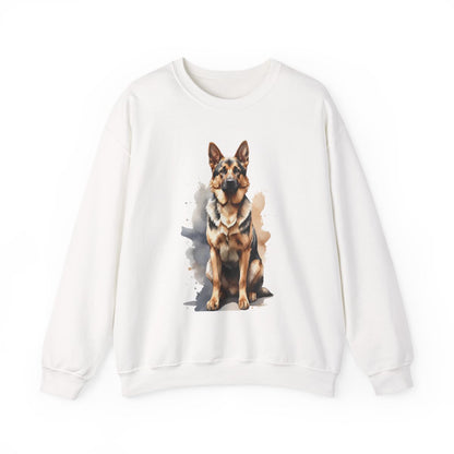 German Shepherd Watercolor Unisex Sweatshirt – Cozy Gift for Dog Lovers